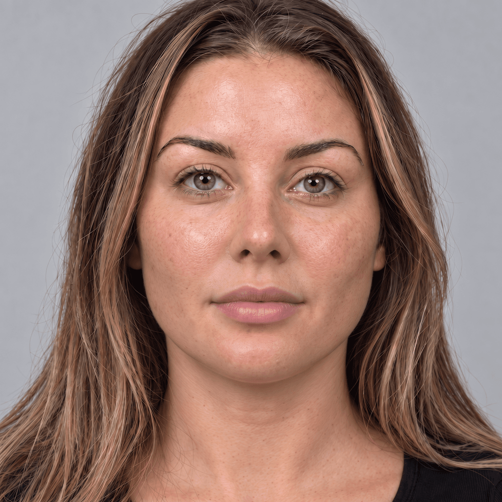 After — refined lips and softer, more natural lower face