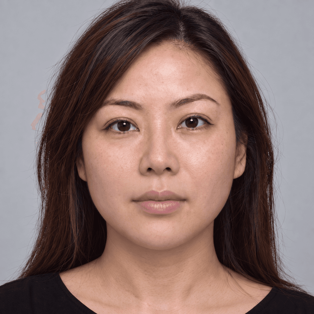 After — balanced lips and restored facial proportion