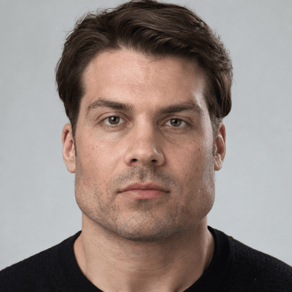 Before — overfilled jawline with bulky mandibular angles